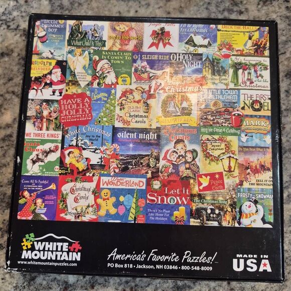 White Mountain Christmas Carol's 1000 pc Jigsaw Puzzle USED - Picture 6 of 7
